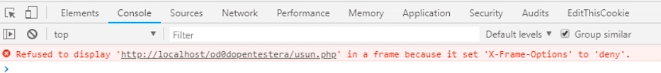 Error information